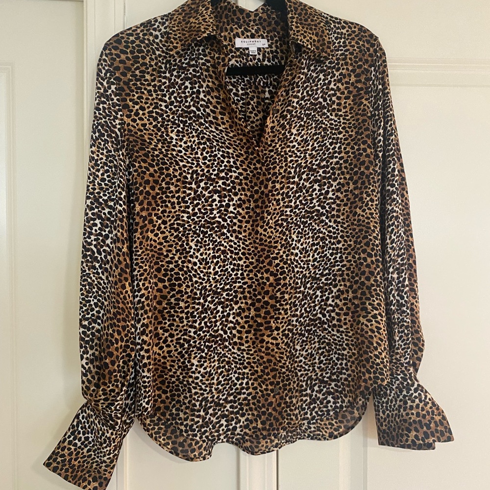 Equipment Leopard Top Size Small